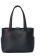 Kyla Joy Audrey Petite Carryall Premium Leather Hand Bag Black