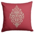 Damask Red Cushion, Red / Beige - AR19