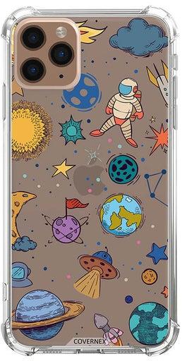 Shockproof Protective Case Cover For Apple iPhone 11 Pro Max Color Space Doodle