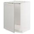 METOD Base cabinet for sink, white/Sinarp brown, 60x60 cm - IKEA