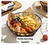 Fries Basket, French Fries Strainer/ Holder For Serving Heavy Duty (Round 20cm)