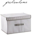 صندوق تخزين منظم للخزانة أبيض/رمادي