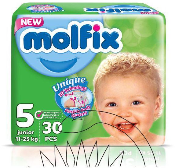 Molfix 5 Junior (11-25Kg) 30 Pieces