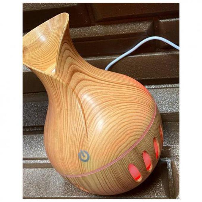 Luminous Wooden Pottery Vase