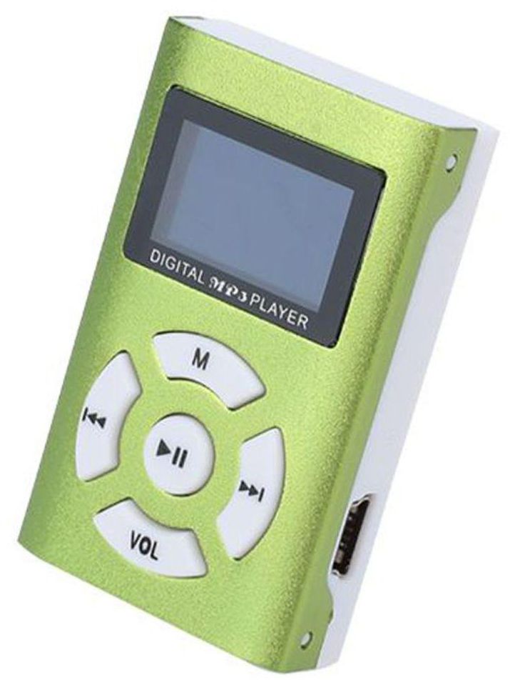 Electronics Office Mini MP3 Player 419880_2 Green/White