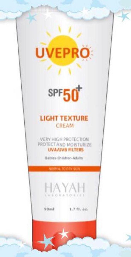 Hayah Uvepro Light Texture Cream - 50+SPF - 50 Ml