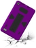 Sunsky For Amazon Kindle Fire 7 (2017) PC+Silicone Shockproof Protective Back Cover Case With Holder (Black + Purple)