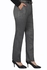 Smoky Egypt Striped Straight Leg Pants With Side Pockets - Gray