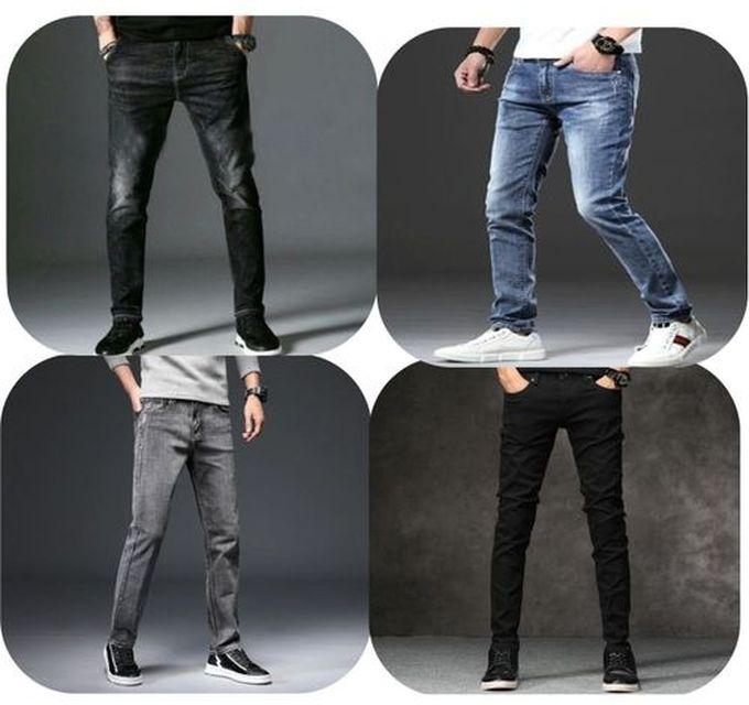 Four Pieces Smart Jeans For Men