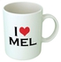 I Love Mel Ceramic Mug - Multicolor