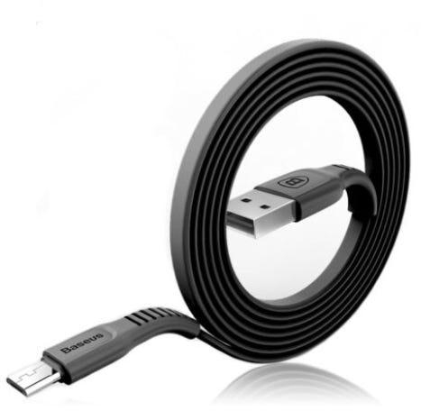 Get Baseus Micro USB Cable, 1 Meter - Black with best offers | Raneen.com