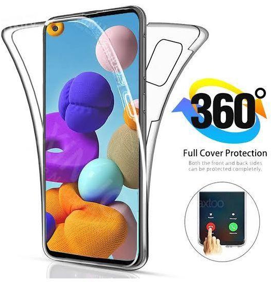Samsung Galaxy A21 Front & Back Protective Transparent Case