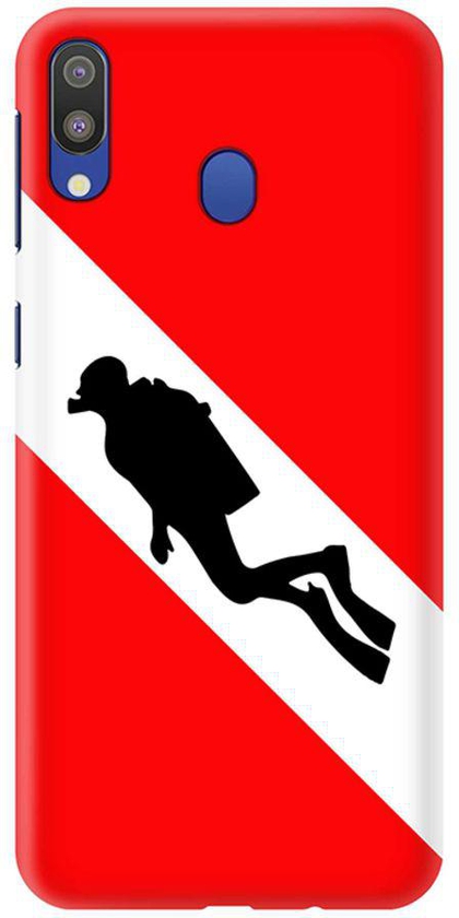 Matte Finish Slim Snap Case Cover For Samsung Galaxy M20 Diver Flag