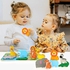 Japace Wooden Puzzle from 1 Year, Baby Montessori Toy Wooden Toy Puzzle from 1 2 Years with Jungle Animals, Ideal for Children's Gifts Baby Birthday Christmas Easter Gift 1 Year Boy Girl