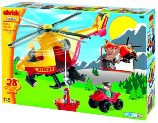 Ecoiffier Abrick Helicopter Rescue Play Set
