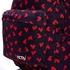 Activ Red Hearts Allover Eggplant Backpack With Front Pocket