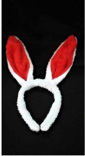 Bride To Be Fur Bunny Ears- Red
