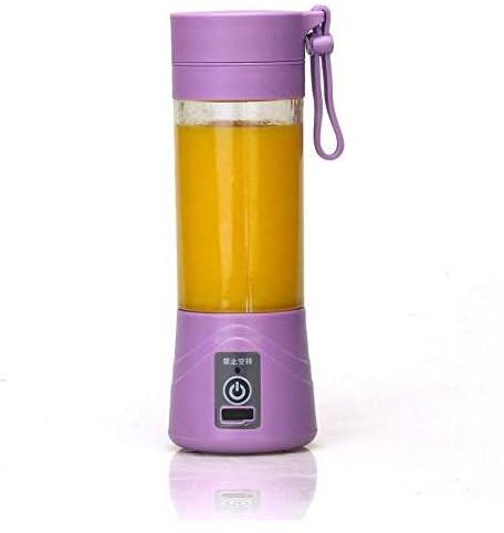 For Home USB Mini Electric Fruit Juicer Handheld Smoothie Maker Blender Juice Cup 380ml Purple