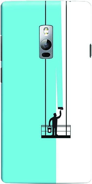 Stylizedd OnePlus 2 Slim Snap Case Cover Matte Finish - Paint Hanger (Blue)