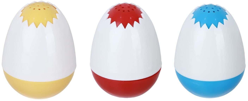 Get Lamsa Plastic Egg Shaped Salt and Pepper Shaker Set, 3 Pieces - Multicolor with best offers | Raneen.com