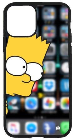 غطاء حماية واق لهاتف أبل آيفون 13 برو ماكس أنيميشن بارت سيمبسون من مسلسل The Simpsons من التلفاز رقم 20 متعدد الألوان
