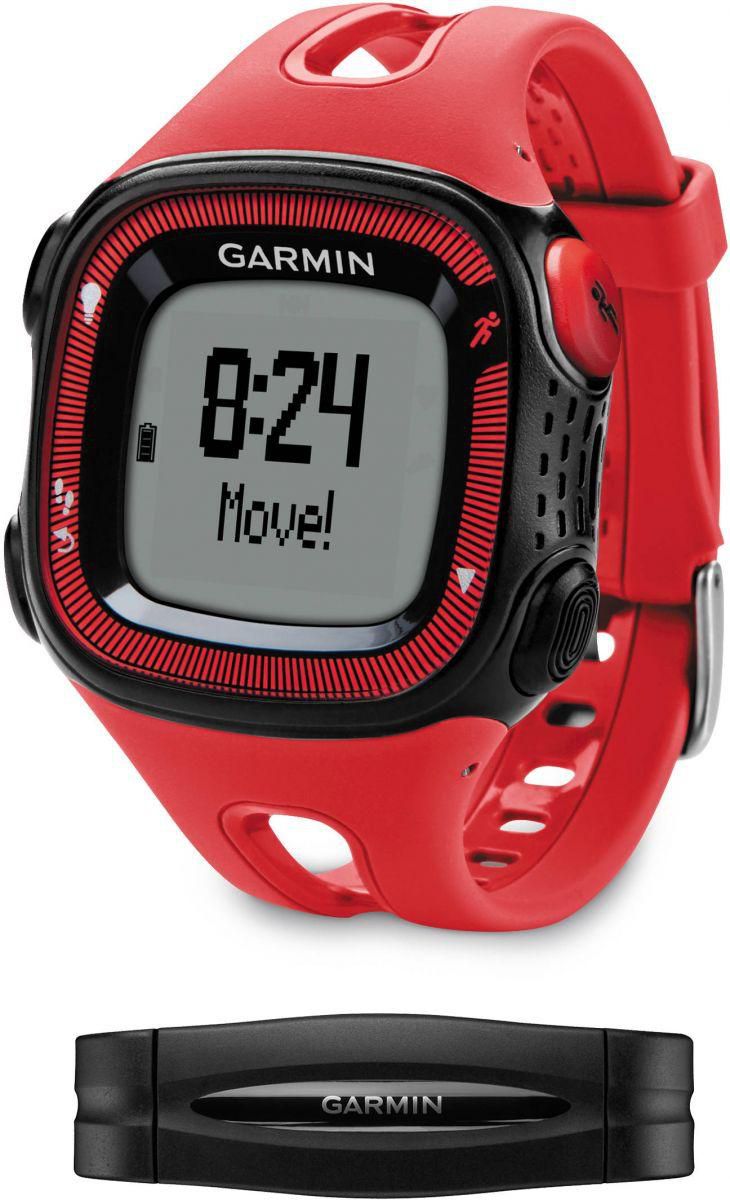 Garmin Forerunner 15 HRM GPS Running Watch With Heart Rate, Distance, Pace - Red/Black