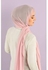 From Fatah Long Scarf Crepe Solid For Women (Pink)