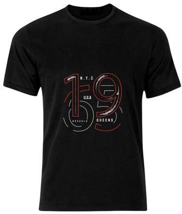 USA 1965 Casual Slim-Fit Premium T-Shirt Black