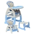Generic Convertible baby high chair/Feeding chair - Blue/ orange plus free gift
