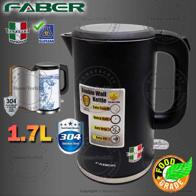 Faber FCK DW2200 Kettle 1.7L Stainless Steel Double Wall Conceal