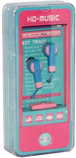 BOYI Stereo Hands-Free 3.5mm Headset for HTC ONE M8, M9, M9 , E9 , 820, 620, EYE, E8 - BLUE/PINK