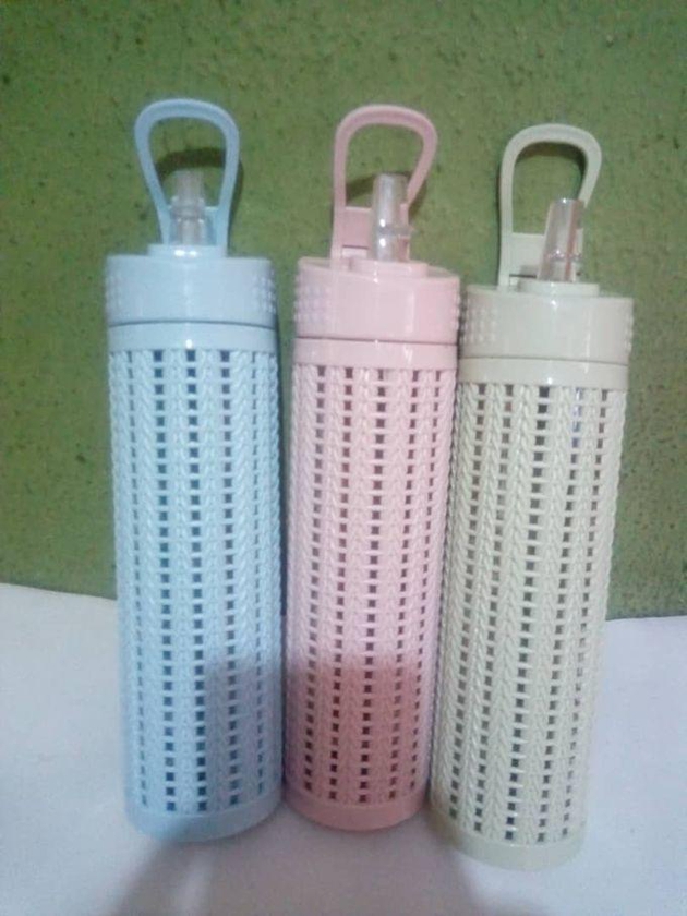 3pcs - Adult & Children Net Design Double Layer Water Bottle