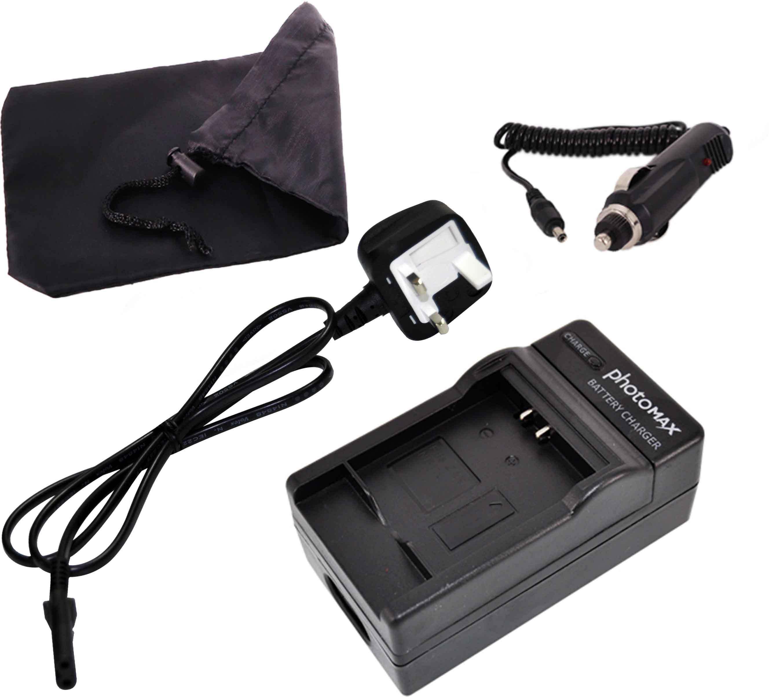 photoMAX Camera Battery Charger with UK Cable For CANON NB-11L NB-11LH