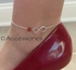 O Accessories Anklet Red _infinity -silver Chain