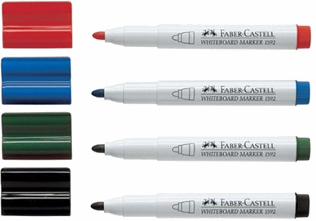 Faber-Castell Whiteboard Marker Bullet Tip Pack Of 4 White
