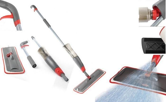 Mop floors with sprays for polishing and sterilizing ceramic and marble removable for easy storage