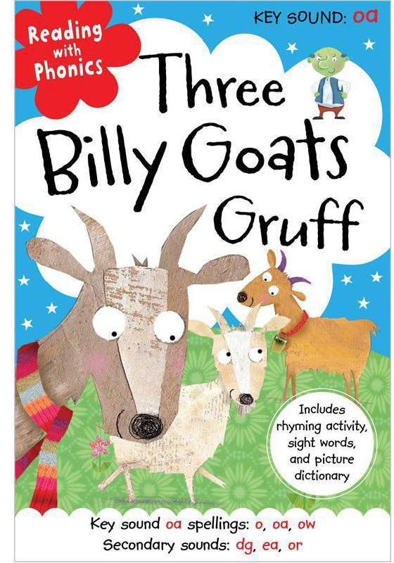 Reading with Phonics: Three Billy Goats Gruff - Includes Rhyming Activity