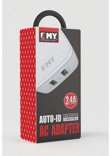 Emy Head Charger 2.4a With iPhone Cable - Emy My-266