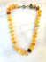 Sherif Gemstones Semi Precious Sun Stone Gemstone Necklace ,Collet Necklace