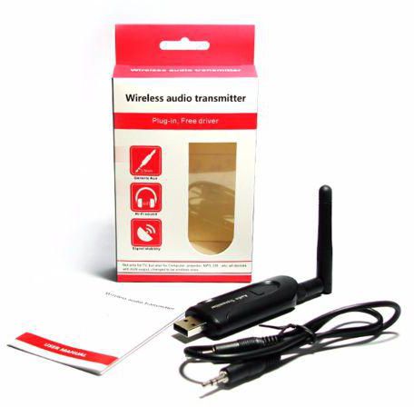 USB Wireless Bluetooth 4.0 A2DP 3.5mm Stereo Music Audio Transmitter Sender B 