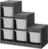 TROFAST Storage combination - grey/grey 99x44x94 cm