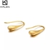 Geometry Drop Earrings - Gold