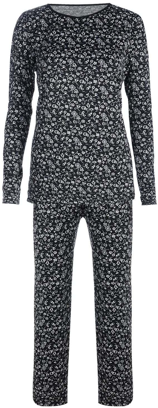 Get Women'S Warmer Pajamas, 2 Pieces, Free Size - Black with best offers | Raneen.com