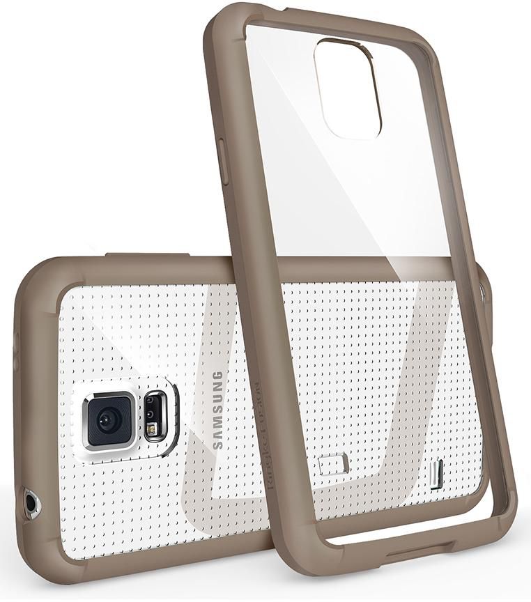 Rearth Ringke Fusion Mobile Case for Samsung Galaxy S5 - S5-RE-F-GO-O-SP1, Clear/Brown