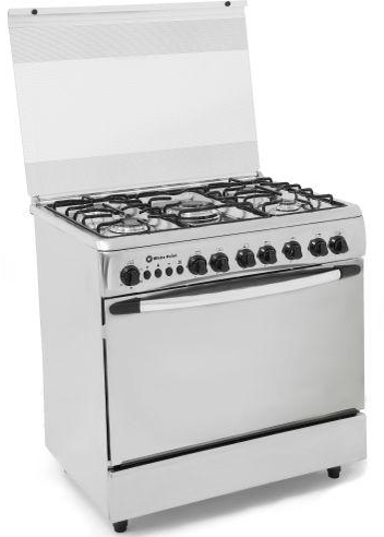 White Point WPGC 8060 XA Stainless Steel Gas Cooker - 5 Burners