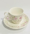 Porcelain Coffee And Espresso Mug Set - 3 Mug And 3 Plate