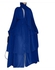 Solid Color Traditional Long Sleeves Abaya with Hijab Blue