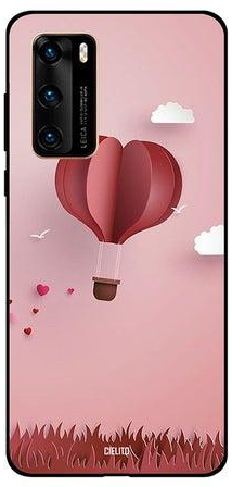 Skin Case Cover -for Huawei P40 Pink/Brown/White Pink/Brown/White