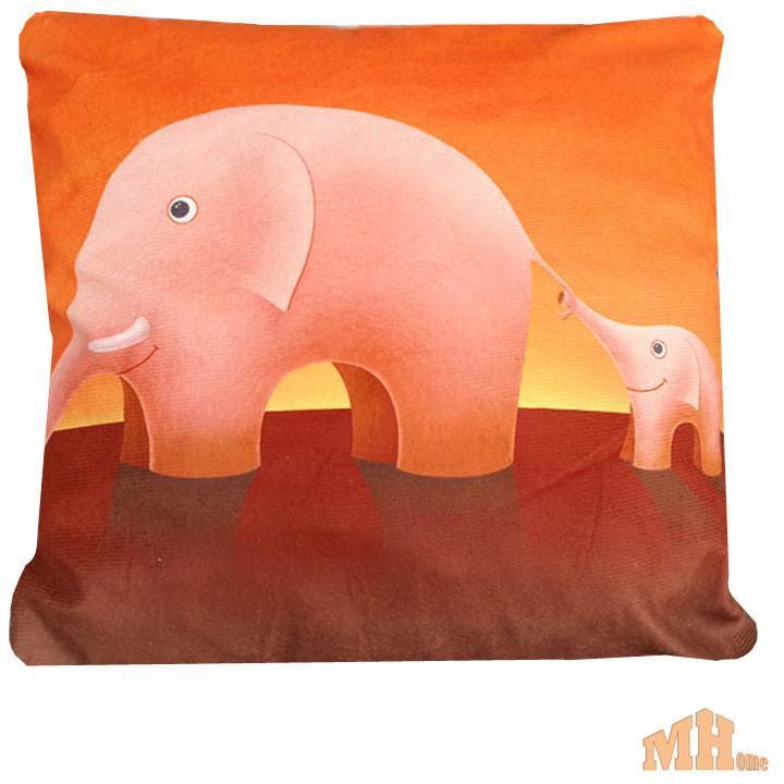 Maylee High Quality Printed Elephant Pillow Cases