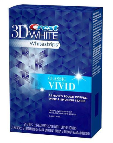 Crest 3D White Classic Vivid Whitestrips Dental Whitening Kit - 24 Strips